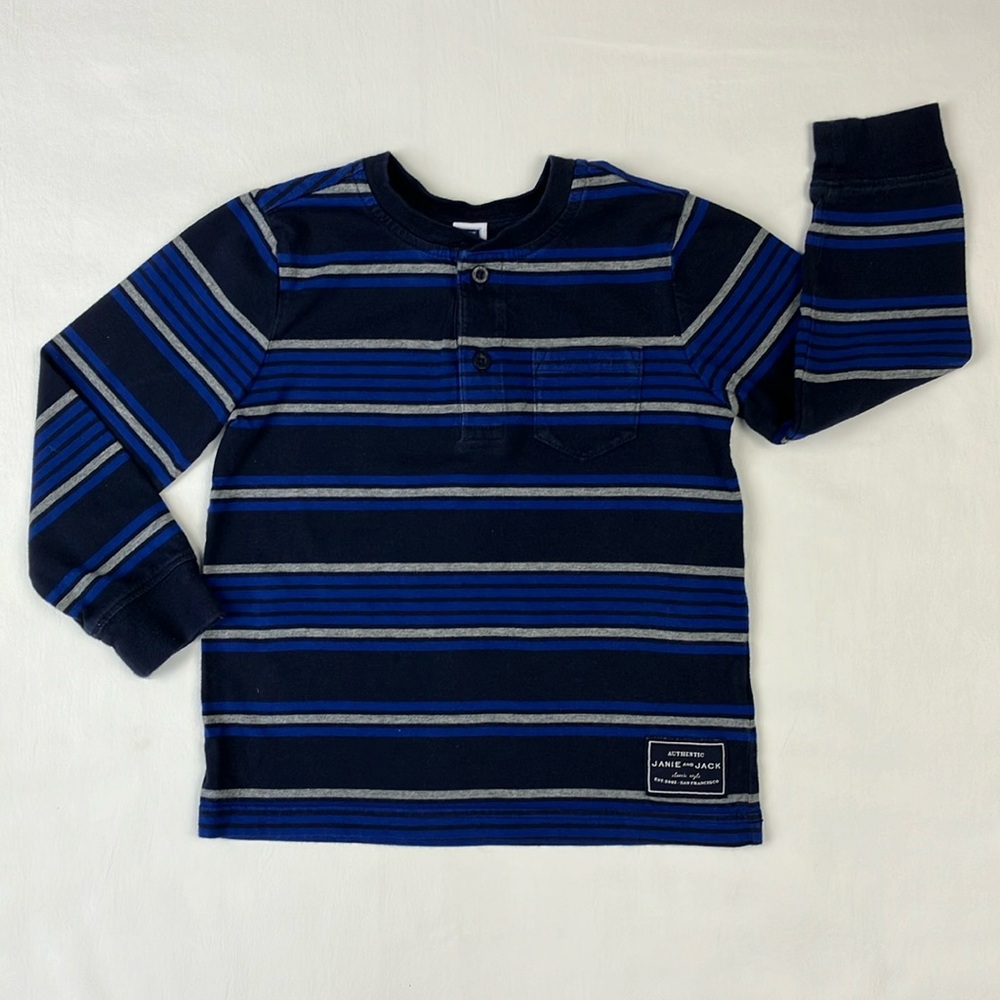 Janie & Jack Long Sleeve Polo